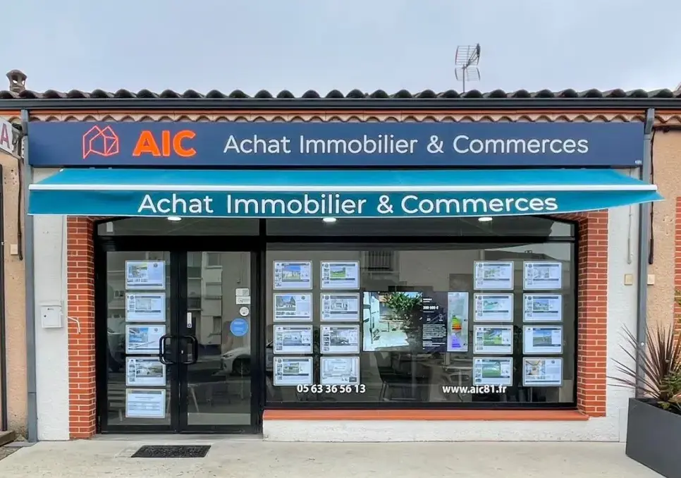 Devanture AIC81- Agence immobilière Albi